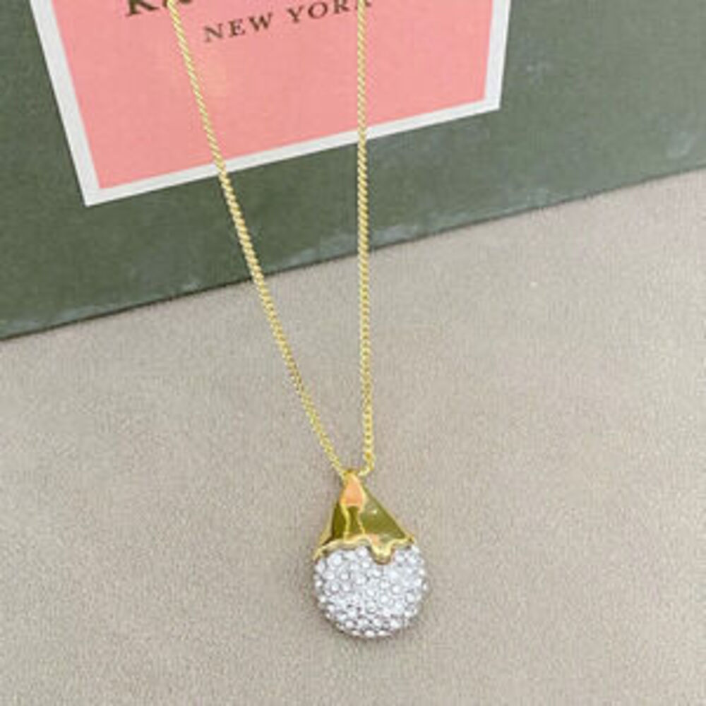 kate spade Genius Design Copper Plated Full Diamond Necklace